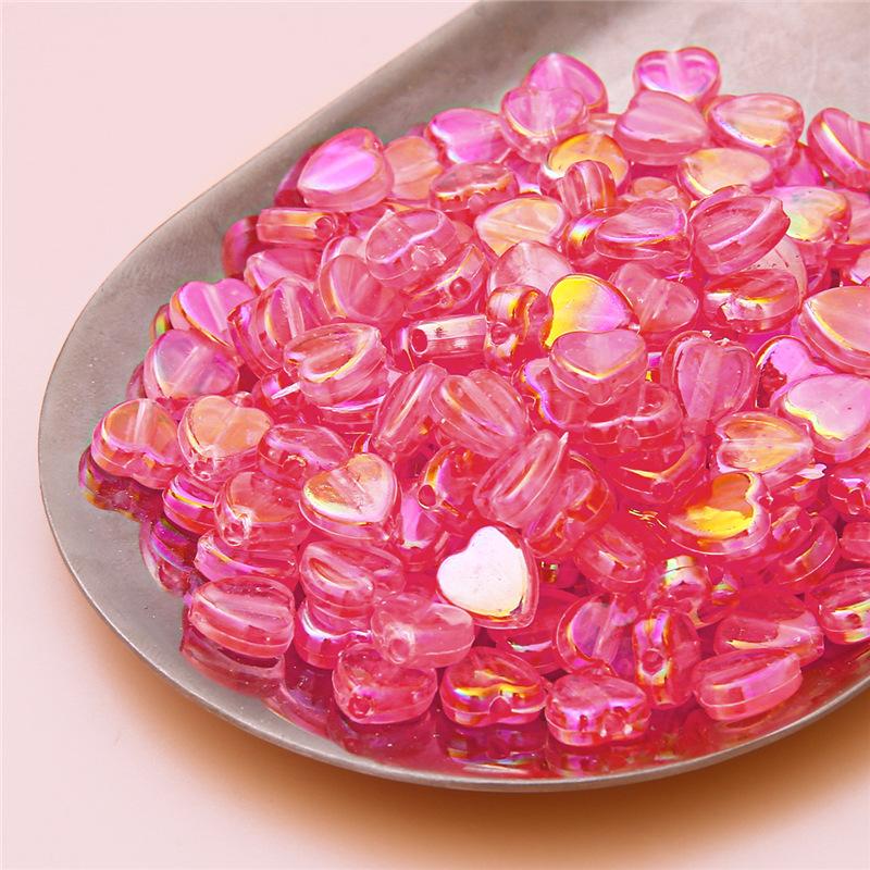 Handmade Beads Acrylic Color-plated Beads Handmade DIY Beaded Earrings Bracelet Cell Phone Chain Accessories Materials Loose Beads Making Accessories