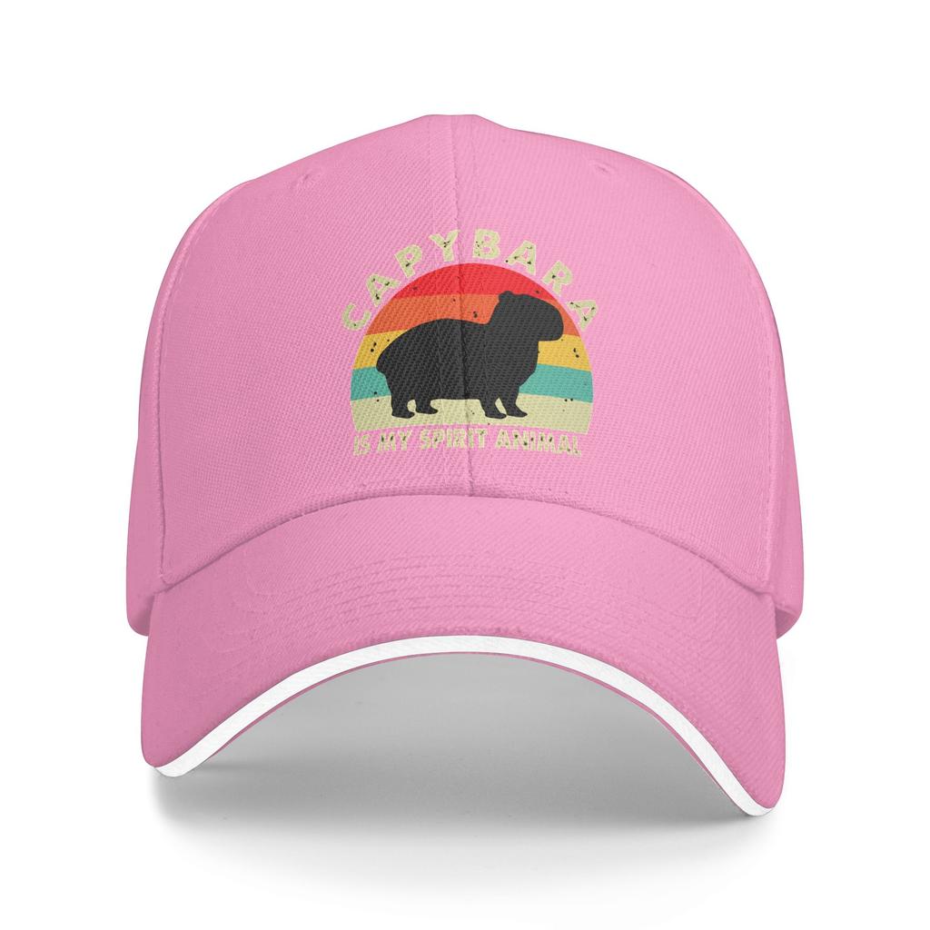 Capybara Is My Spirit Animal Casual Baseball Cap  Running Hippie Hip Hop Hats Summer Sun Visor Women Men Trendy Snapback Cap