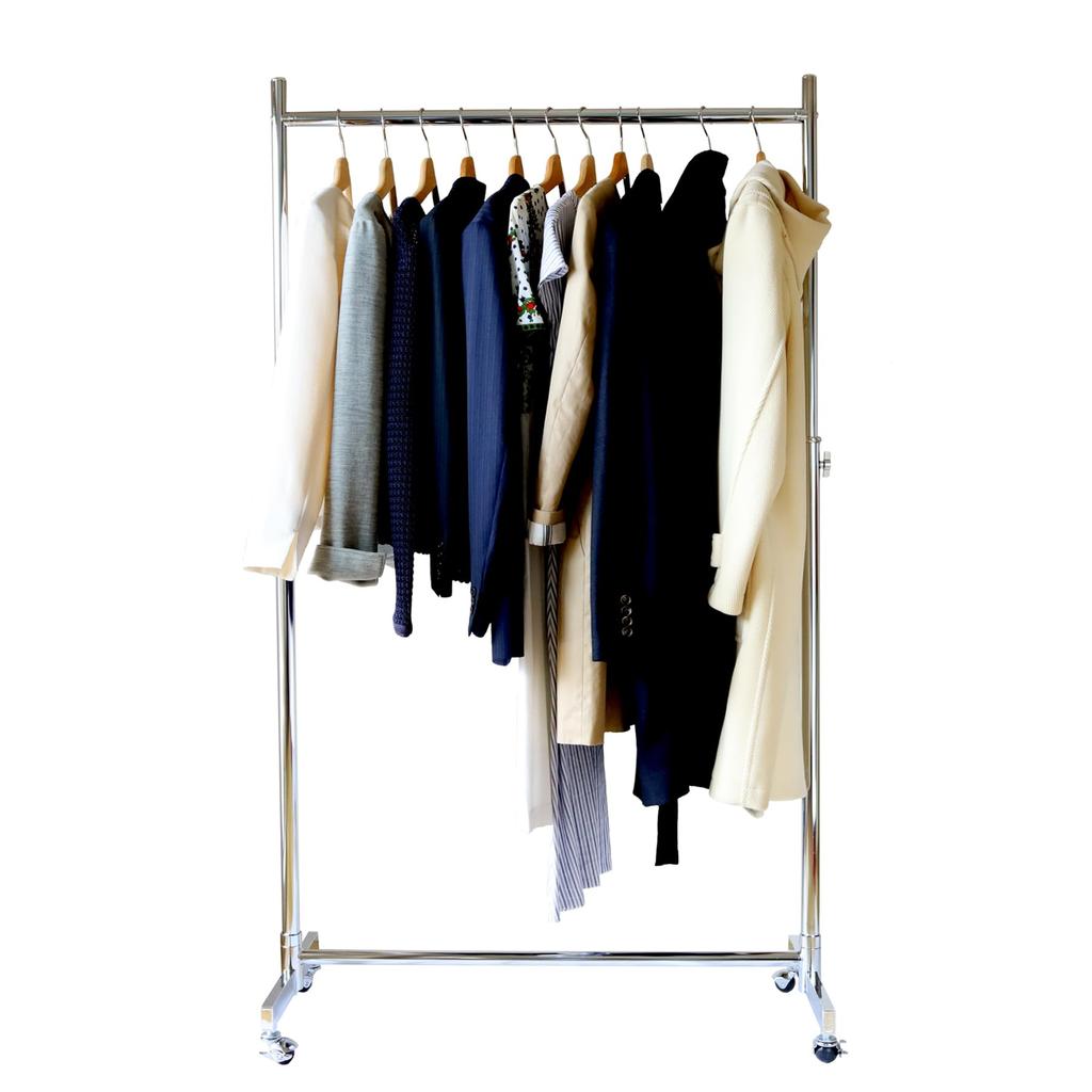 Stronger commercial hanger width load capacity sturdy and height reliable quality rack, 96cm, 100kg, durable, silver, HR90, steel, adjustable,