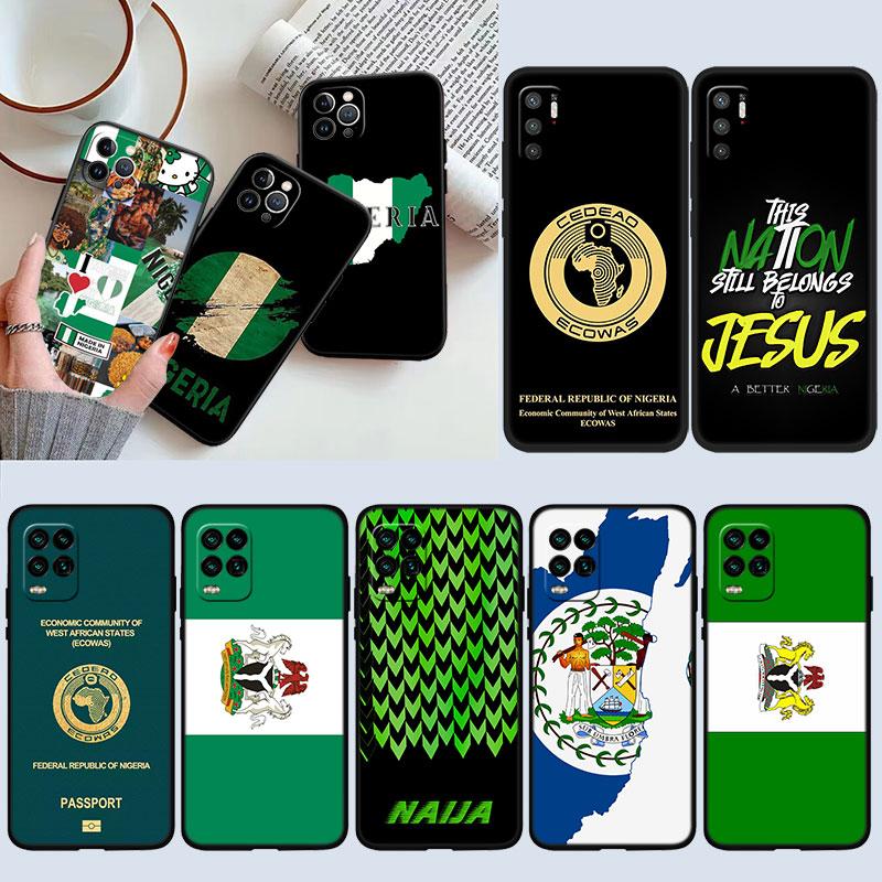 IK50 Nigeria Flag Passport New High-End Shell Phone Case for Redmi Note 10 11 12 Pro Max 10S 10C 10T 11A 11S 12S 12C