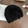 Hollow Knitted Pullover Hat Solid Color Beanies Cap Cute Crochet Flower Hat  Girls