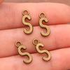Zinc Alloy Alphabet Charms: 2 Colors, 26 Letter Pendants for Jewelry, Handbag, and Mobile Phone Accessories