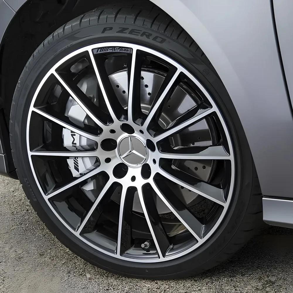 UMDGR1 2026 Hot 4PCS 75MM Car Badge Wheel Center Hub Caps Tyre Cover for Mercedes Benz W210 W211 CLA CLK W205 W209 W204 W212 W203 GLE G