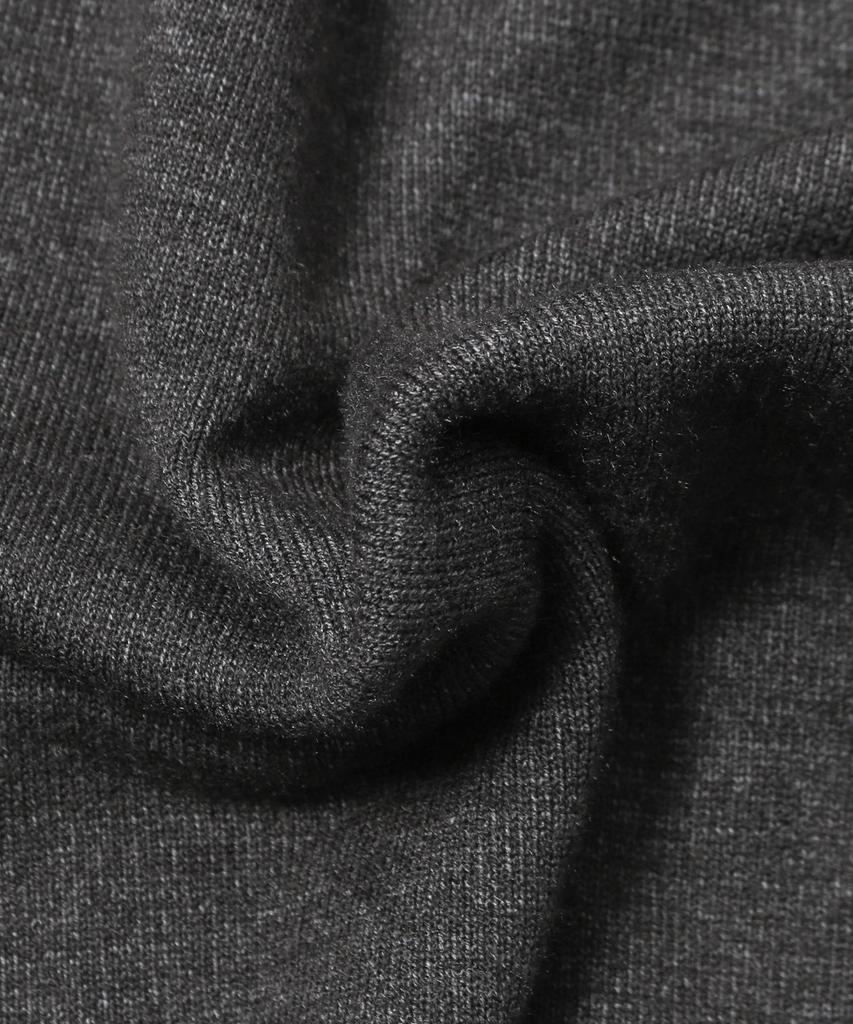 ADHOC Unisex Basic Mock Neck Knit (Dk-Grey) (Hcalka2)