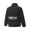 Li Ning Badfive Winddicht Waterafstotend Warm Losvallend Opstaande Kraag Geborduurd Donzen Jack Heren Bovenkleding AYMV129-6