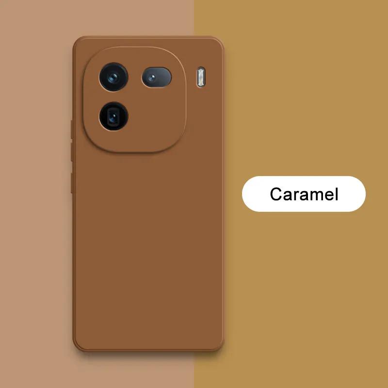 Square Liquid Silicone Phone Case for VIVO IQOO 12 Pro Back Cover IQOO12 12Pro 360 Protective Soft Shockproof Shield Armor Funda