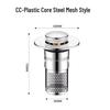 Universal Anti-Clog Push-Type Wash Basin Drain Filter and Deodorizing Stopper
