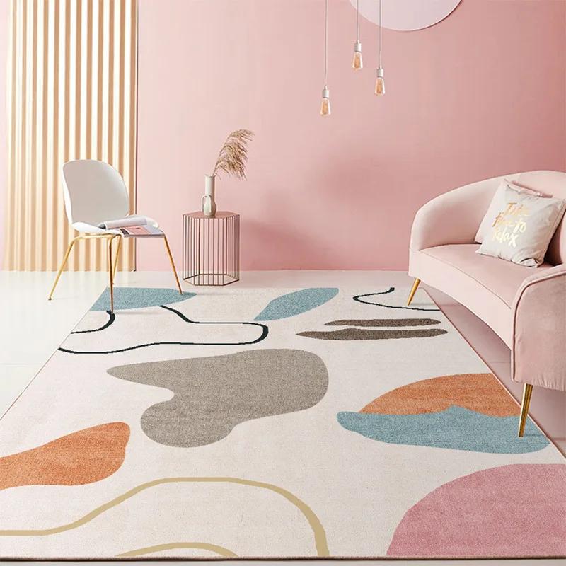 Tappeto Nordico di Lusso Leggero – Tappeto Grande per Soggiorno | Per Sotto Divano e Tavolino, Arredo Camera da Letto e Salotto