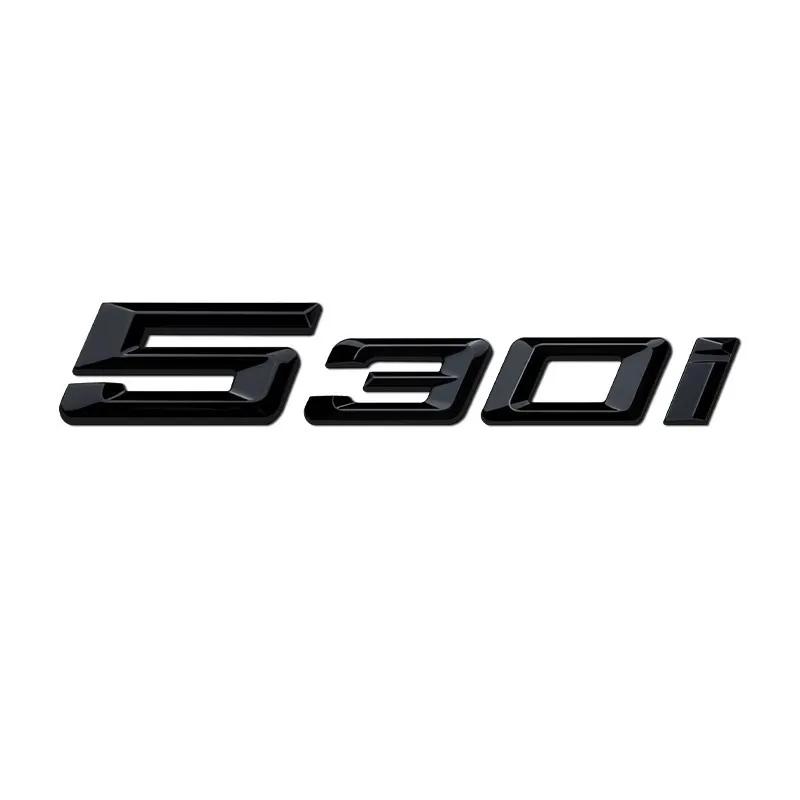 3D ABS Rear Trunk Letter Emblem Sticker For BMW 5 Series 525i 530i 540Li Car Tail Logo Badge Decal Auto Styling Accessories ab2