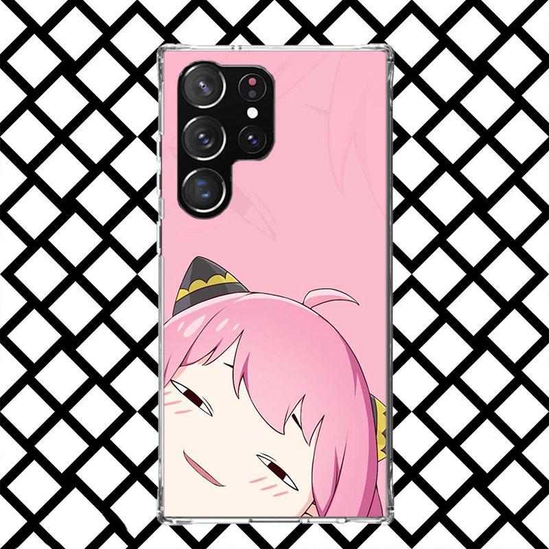 S-Spy Family Anya Phone Case for Samsung Galaxy S26 S25 Edge S24 S23 Ultra S22 Plus S21 FE S20 + Soft Cover Print Fundas Galaxy