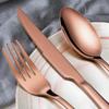 5 Piece Gold Silverware Set Cutlery Set Stainless Steel Cutlery 4-person Serving Easy To Clean, Dishwasher safe Reusable