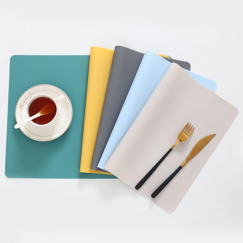 1PC NEW Silicone Waterproof Placemat Table Mat Heat Insulation Anti-skidding Washable Durable For Kitchen Dining