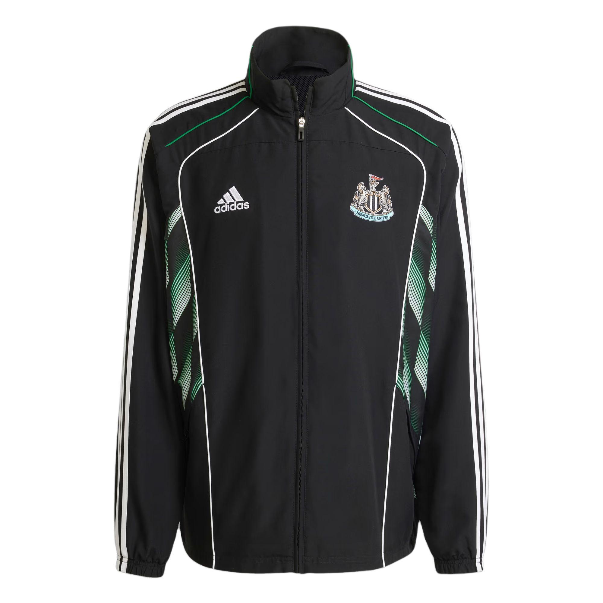 

Adidas Newcastle United FC Track Casual Stand Collar Versatile Long Sleeve Jacket Men Jacket Black White JF2727 M