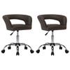 Day and Night - Day and Night Dining Chairs 2 Units Brown Synthetic Leather