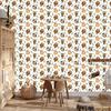 Owl Wallpaper White and Beige for Living Room and Bedroom 50x1000