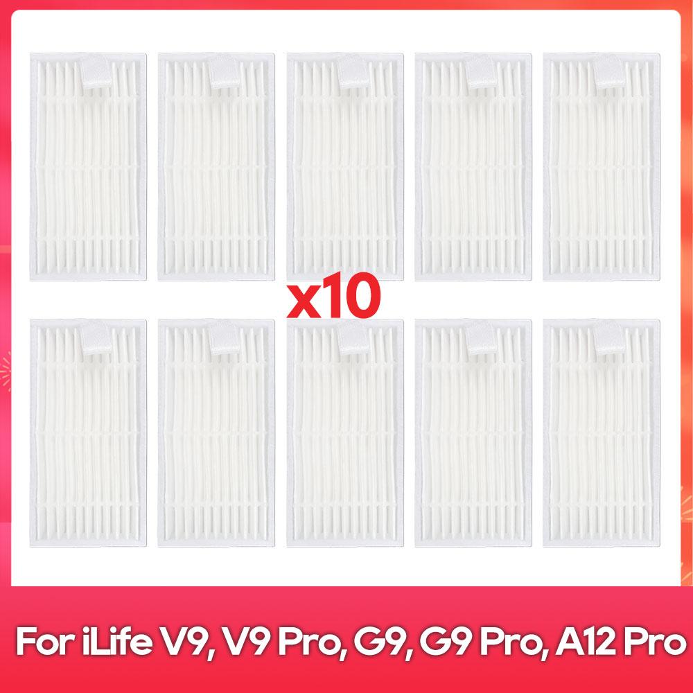 

Fit For ( iLife V9, V9 Pro, G9, G9 Pro, A12 Pro ) Part Accessories Robot Vacuum Cleaner Side Brush Filter Mop Dust Bag