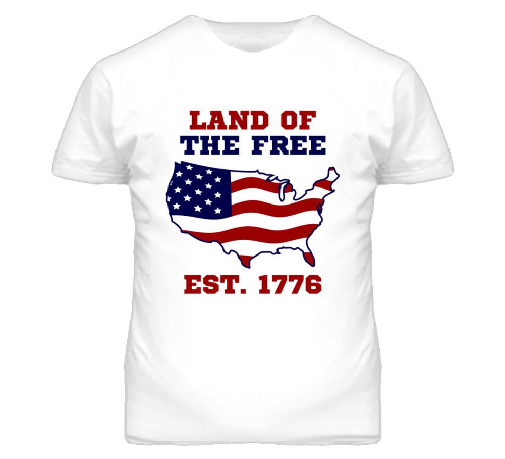 Land of the Free 4th of July T Shirt S
