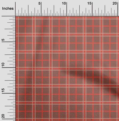 Cotton Flex Fabric Tartan Check Print Sewing Fabric BTY 40 Inch Wide
