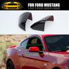 Yttre Sidobackspegelkåpa Trim för Ford Mustang 15+ Blank Svart