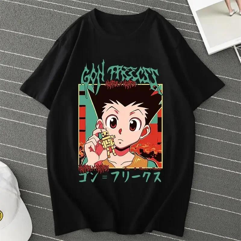 Anime Hunter X Hunter Killua Zoldyck Unisex T Shirt Unisex Women Casual Fashion Harajuku Short Sleeve Crew Neck Unisex Unisex T Shirt