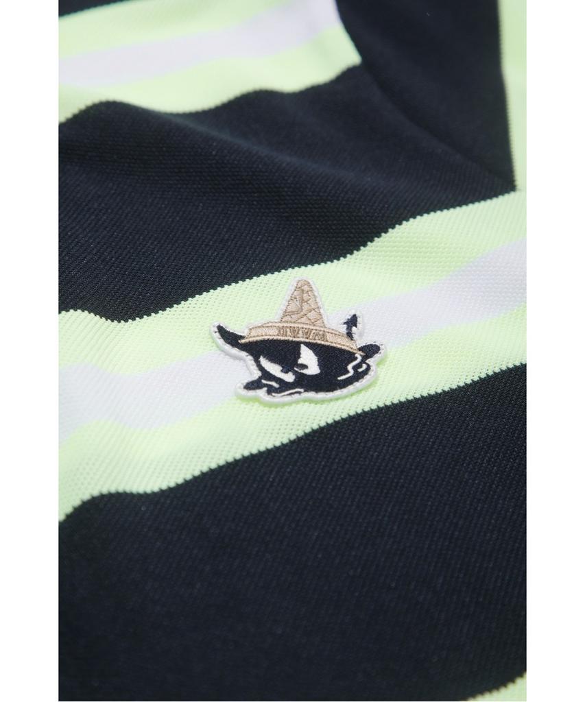 WAAC Women Stripe Loose-Fit Polo Wwtcm26503Nyd