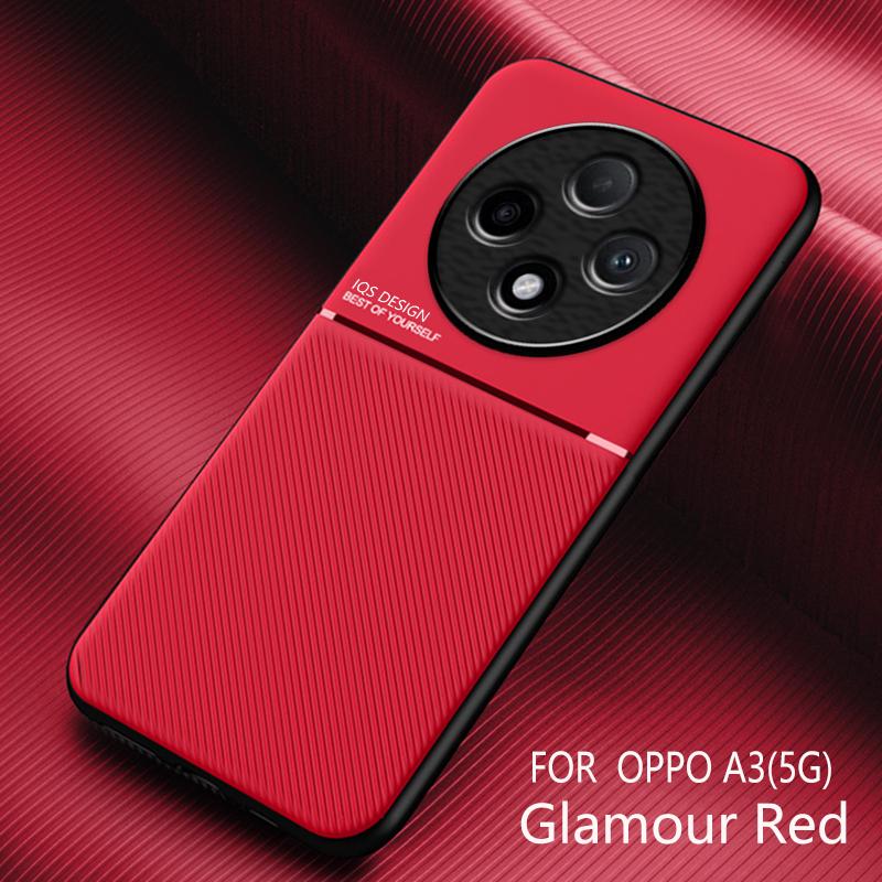 Für Oppo A3 Stoßfeste Hülle Magnetische Autohalterung Leder Silikon Hülle Telefon Fundas für Oppo A2 5G Koffer für Oppo A2 Pro 5G