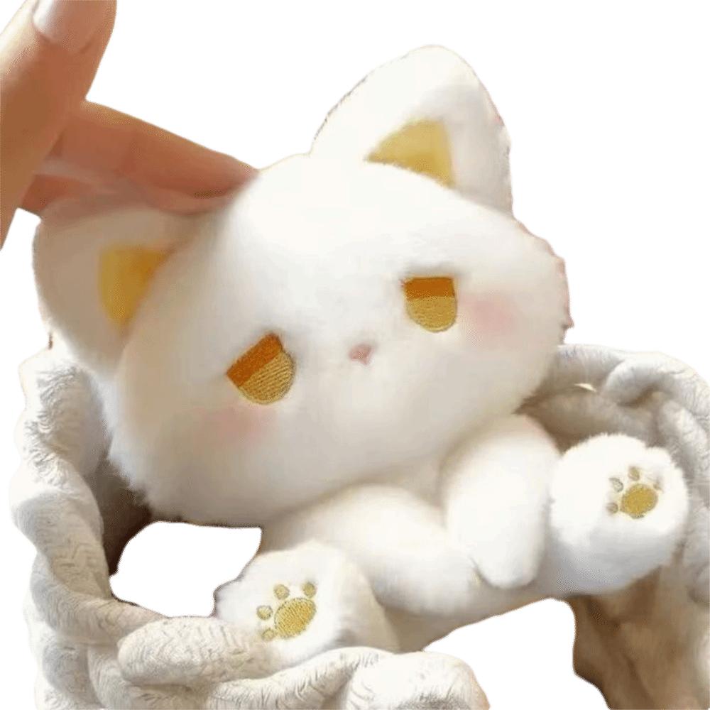 Sitting Posture Emo Dolls Cute Cat Plush Toy Emo Sad Kittens Plush  Gift For Friends Style 6
