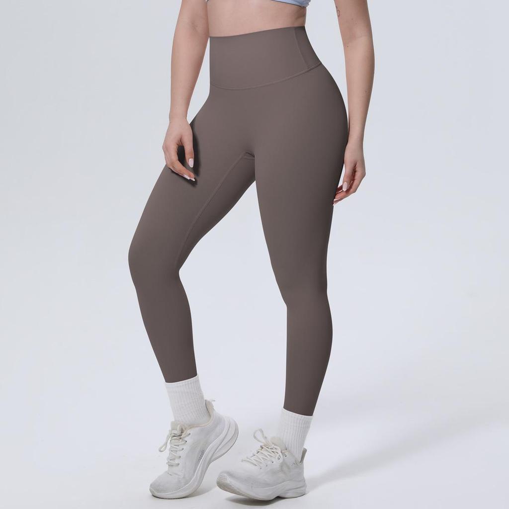 High-Waisted Peach-Lift Anti-Curl Yoga Pants - Skin-Friendly Nylon Tight-Fit Sportswear