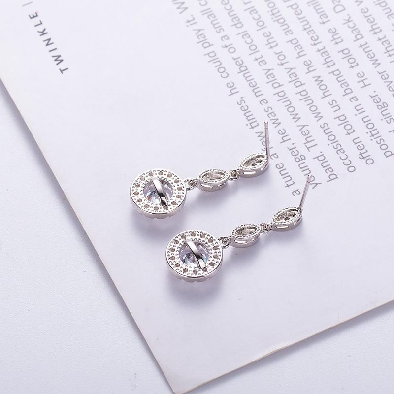 

Серьги SACE GEMS с цирконием для женщин, подарки на свадьбу белый