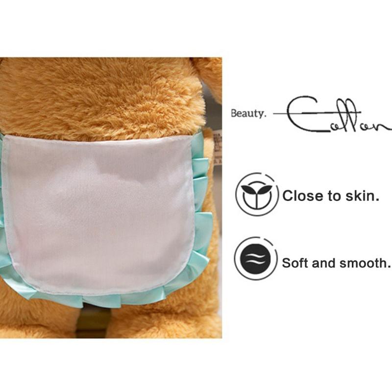 Bear Plush Toy Soft Plush Butter Angelic Bear Cushions with Apron Designs for Comfort Styles Winged Bear Throw Pillow
