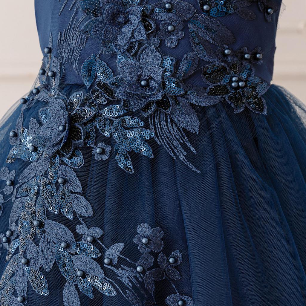 Children's Princess Embroidered Formal Piano & Party Dress