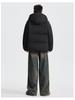 2025 Men's Premium Hooded Short Down Jacket - Warm & Loose Casual Winter Outerwear