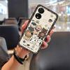 Anti-knock Full Wrap Phone Case For TCL 505/T509K/T5094 Graffiti TPU Phone Pouch Waterproof Silicone Protective Cartoon