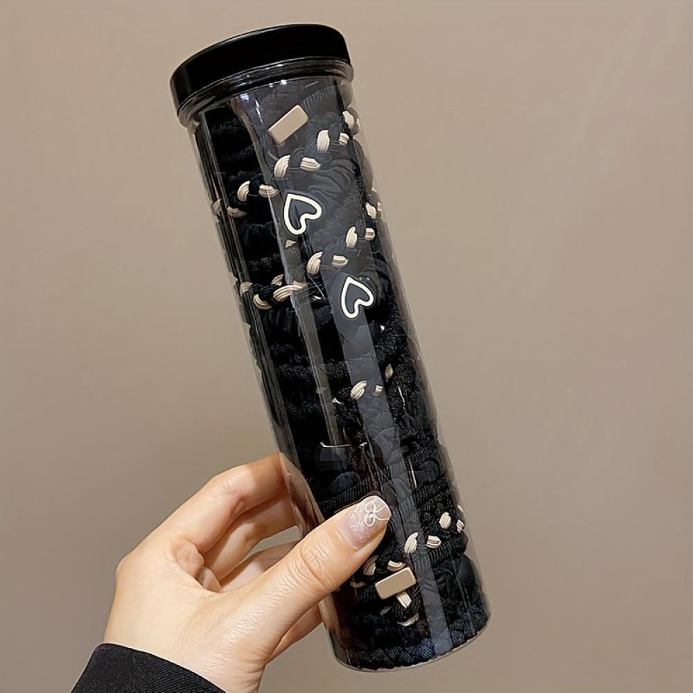 Set of 20 One Minimalist Fashion Hair Ring and Hair Bands-Cloth, Cute and Flexible Hair Bands, Valentine's Day Inspiration,