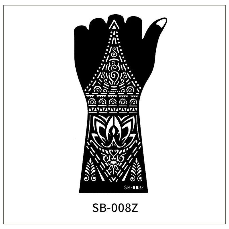 Beauty Sticker Indian Hollow Tattoo Sticker Juice Inkjet Template Diy Hand-Painted Tattoo Sticker