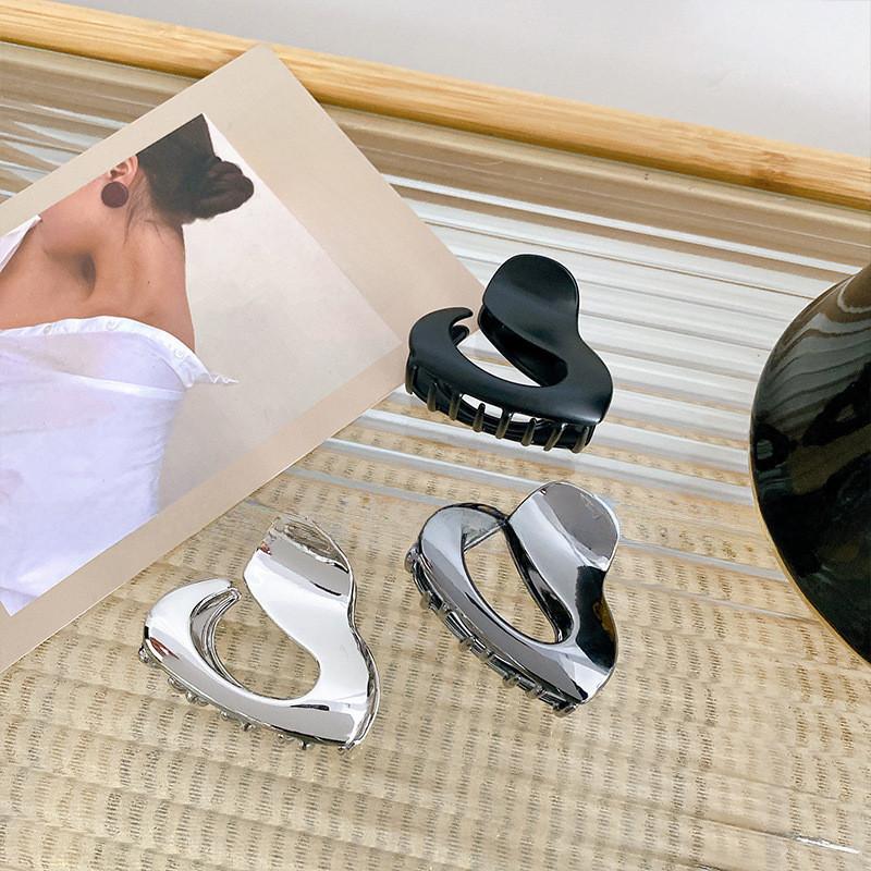 Stunning Shiny Geometric Alloy Hair Clip Perfect For Half Up Styles And Updos