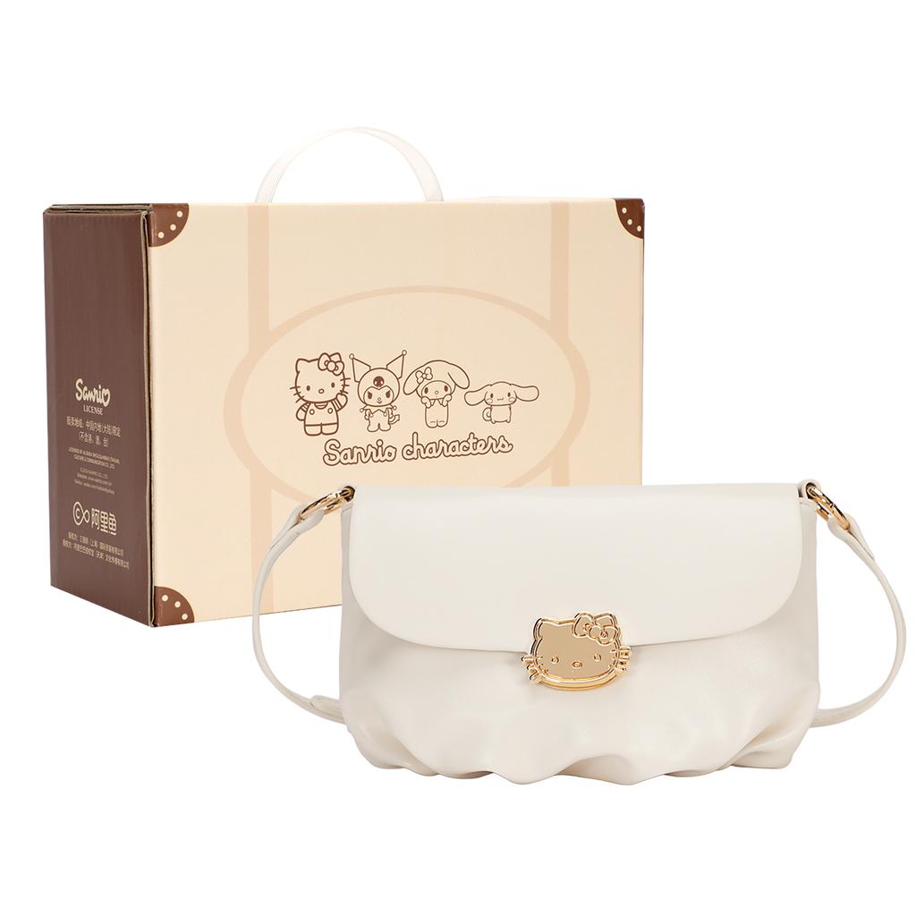 New Sanrio Hello Kitty Synthetic Leather Cloud Bag, Shoulder Bag, Crossbody Bag Regular Women's Multicolor HHF41140