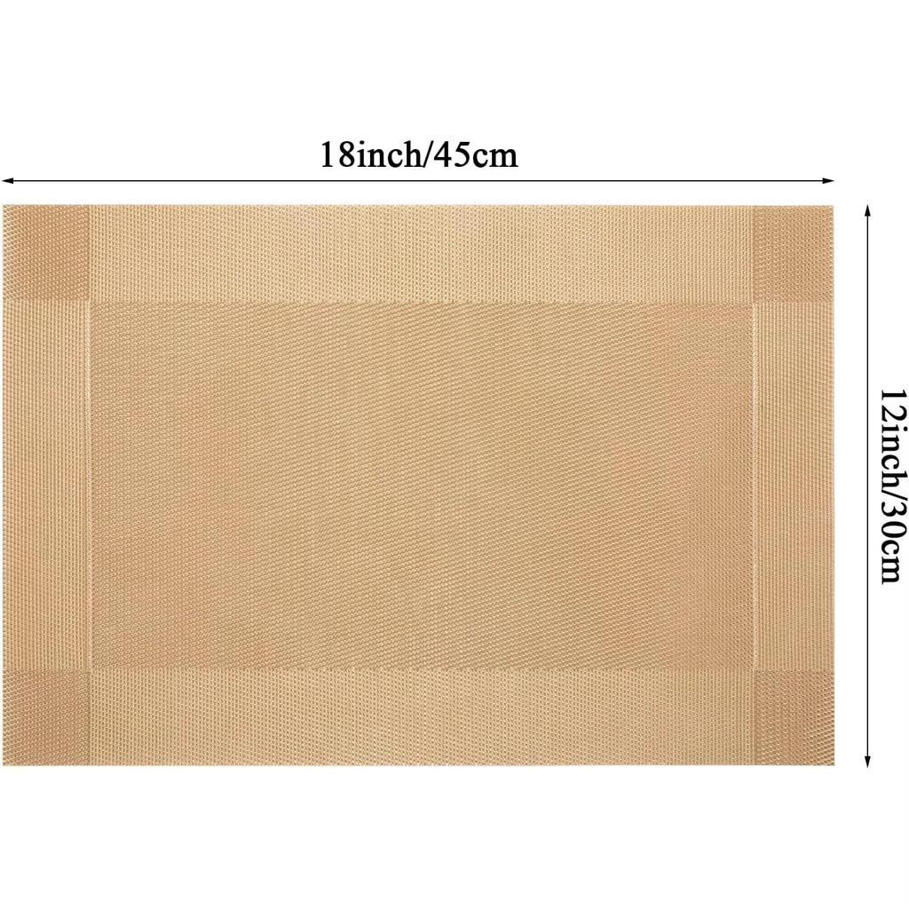 4pcs/Set Placemats Table Place Mats Premium Heat Resistant Washable Tableware Christmas Dining Table Mats bases para copos mat