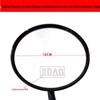 High-Definition Convex Rearview Mirror for Small Electric Vehicles, 8MM Compatible