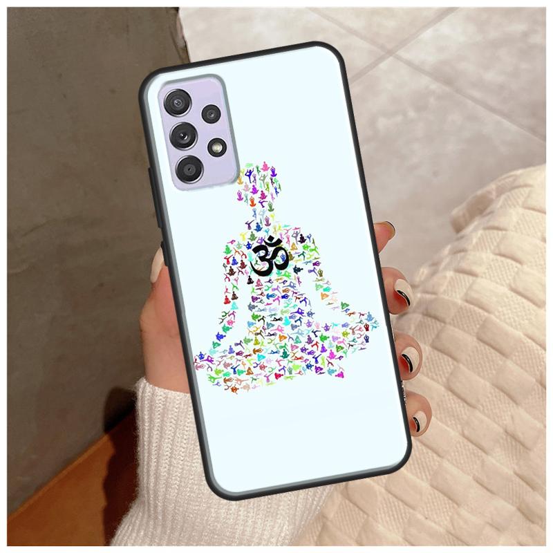 Aum Om Namaste Symbol Zen Yoga Case For Samsung Galaxy A14 A34 A54 A12 A22 A32 A42 A52 A13 A23 A33 A53 A50 A51 A71 Cover