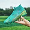 35-47 Nuevos zapatos de fútbol para deportes al aire libre, antideslizantes y resistentes al desgaste, de alta calidad, con absorción de impacto