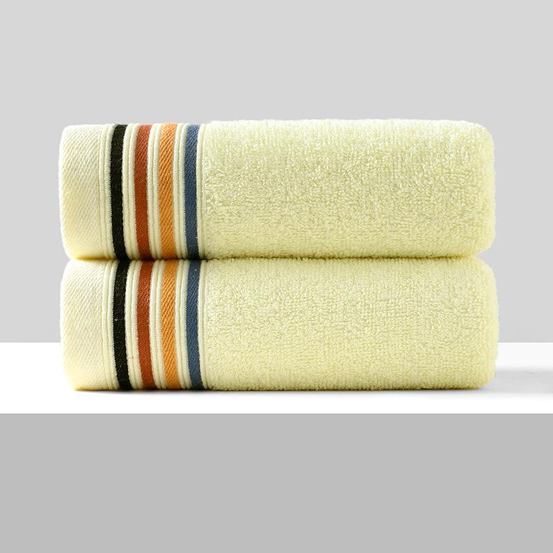 Soft, Absorbent Polyester-Cotton Towels - Thickened for Household Use, Face Wash, and Gifts