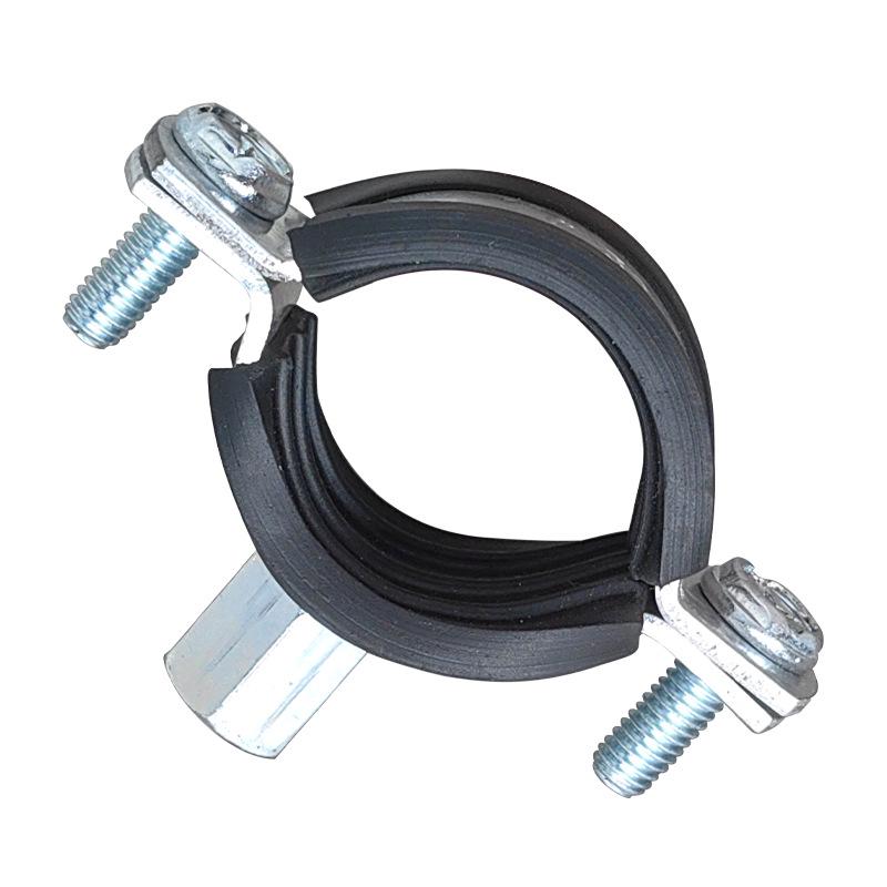 Heavy-Duty Galvanized Metal U-Bolt Pipe Clamp Hanger for PVC and PPR Drain Pipes