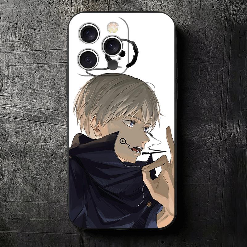 Anime Inumaki Toge JUJUSU Soft Phone Case for iPhone 16 16E 17 Air 15 Pro Max 14 Plus 13 Mini 11 12 7 Black Cover Back Shell