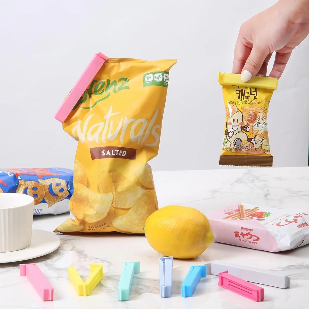 5-30pcs Colorful Sealing Clips Moisture-Proof Fresh-Keeping Snack Bag Sealer Clamp for Plastic Bags Reusable Kitchen Accessory