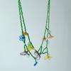 Versatile Beaded Flower Necklace Retro Earrings Jewelry Trendy Women's Necklace  Dress Accessories