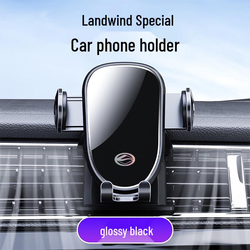 Landwind Phone Holder: 360° Rotating Car Mount with Unobstructed View.