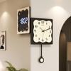 Art Wall Clock Design Electronic Digital Independent Display Wall Clocks Simple Nordic Multifunctional Aesthetic Room Decoration