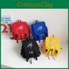 Stylish Korean Inspired Simple Solid Color Children Backpack For School With Durable Nylon Material