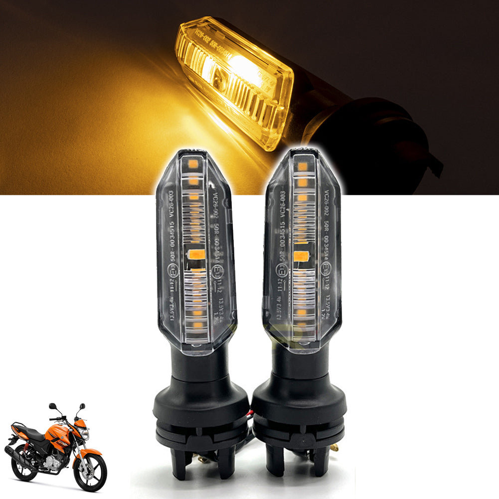2Pcs 12V Led Motorcycle Turn Signals Lights Water Flowing Indicator Arrow Blinker Lamps for Honda CB250 TWISTER TITAN150 2000